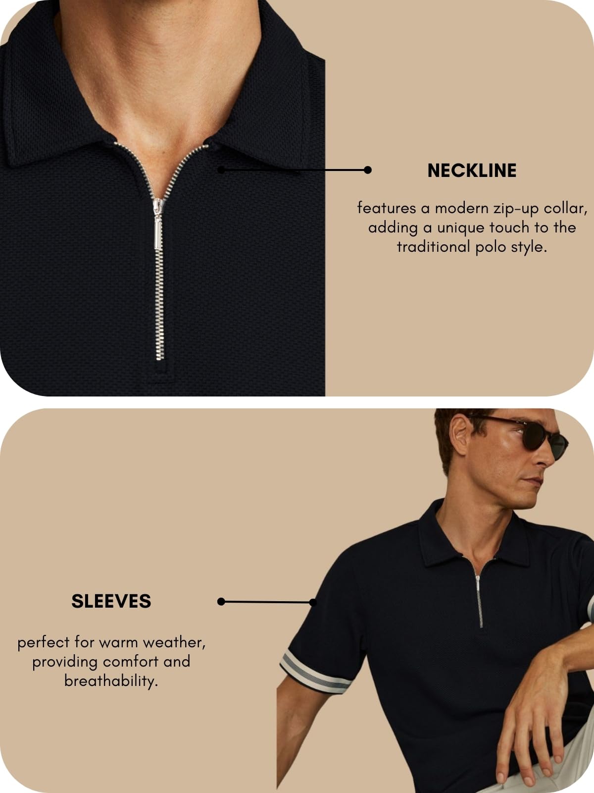 LERIYA FASHION Men's T-Shirt - Black - Image 5