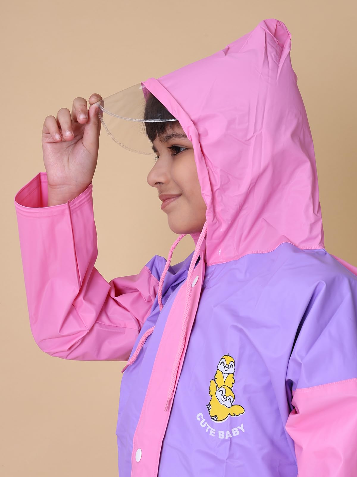 Rupa Kids Waterproof PVC Rain Jacket - Purple - Image 4