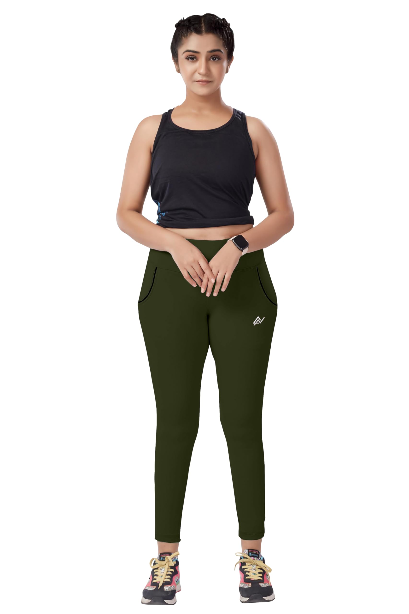 Nexsus Women's Yoga Pants - Olive - Image 5