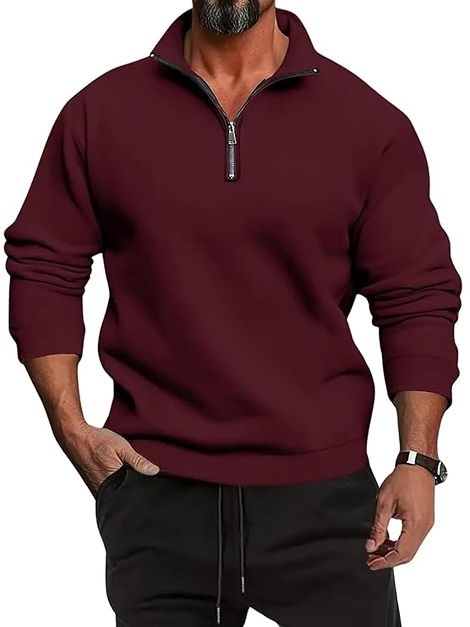 Lymio Unisex Maroon Hoodie Sweatshirt