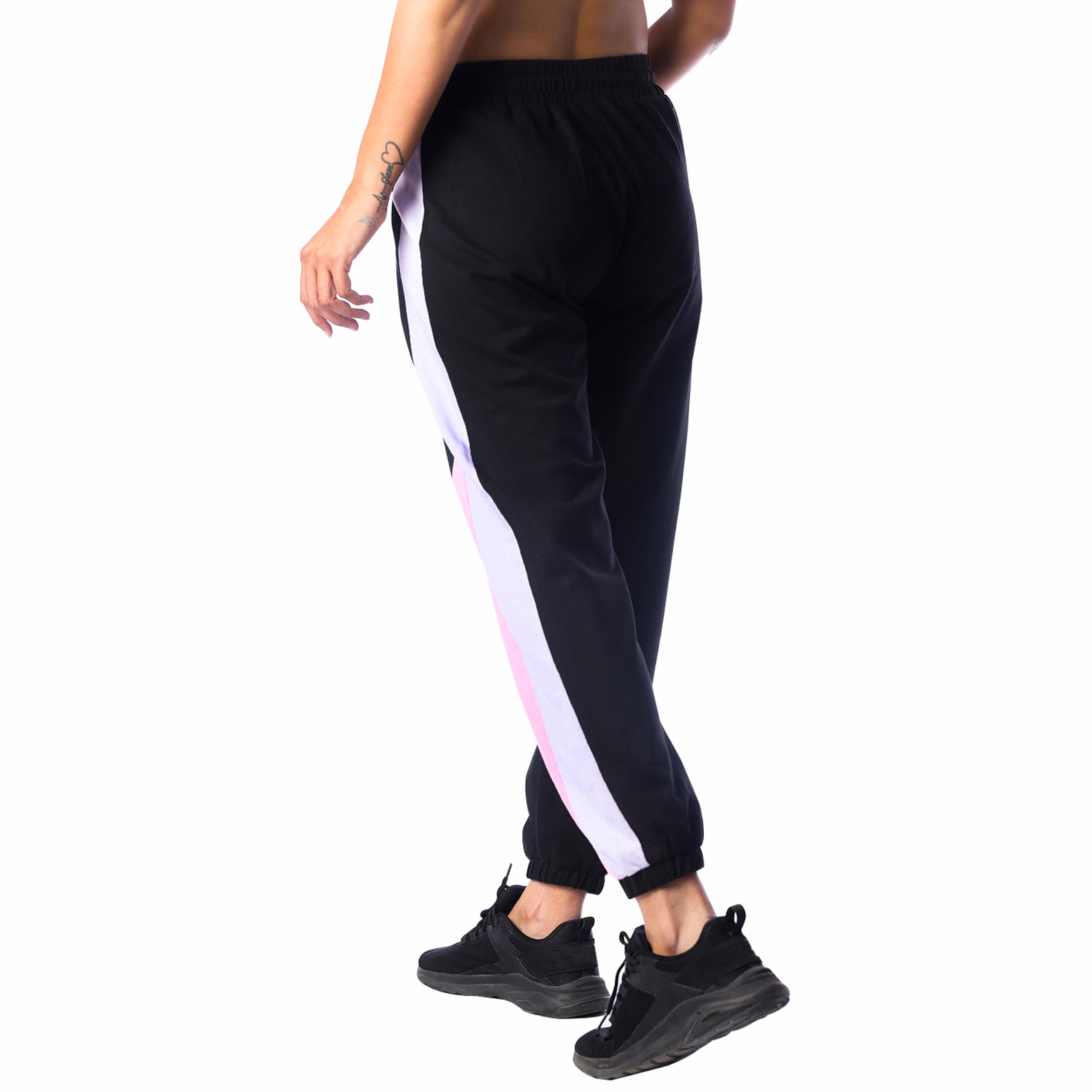 London Hills Women's Mid Rise Track Pants - Black - Image 2