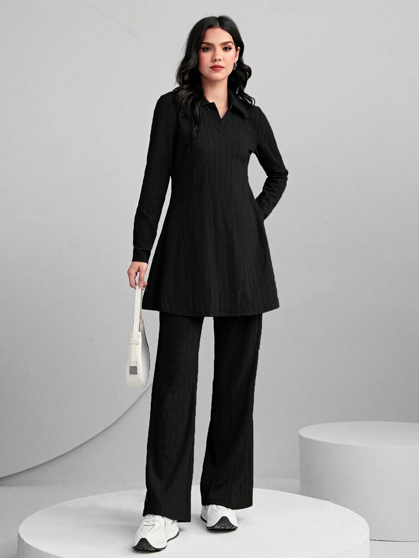 TADKEE Black Kurta & Pant Set for Women - Image 5
