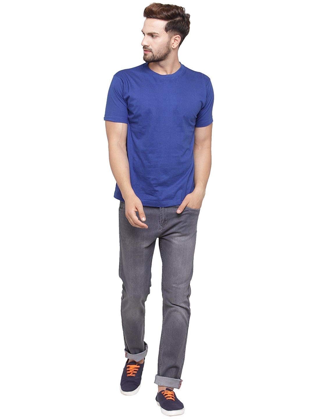 Ben Martin Men's Grey Cotton Denim Jeans - Image 4