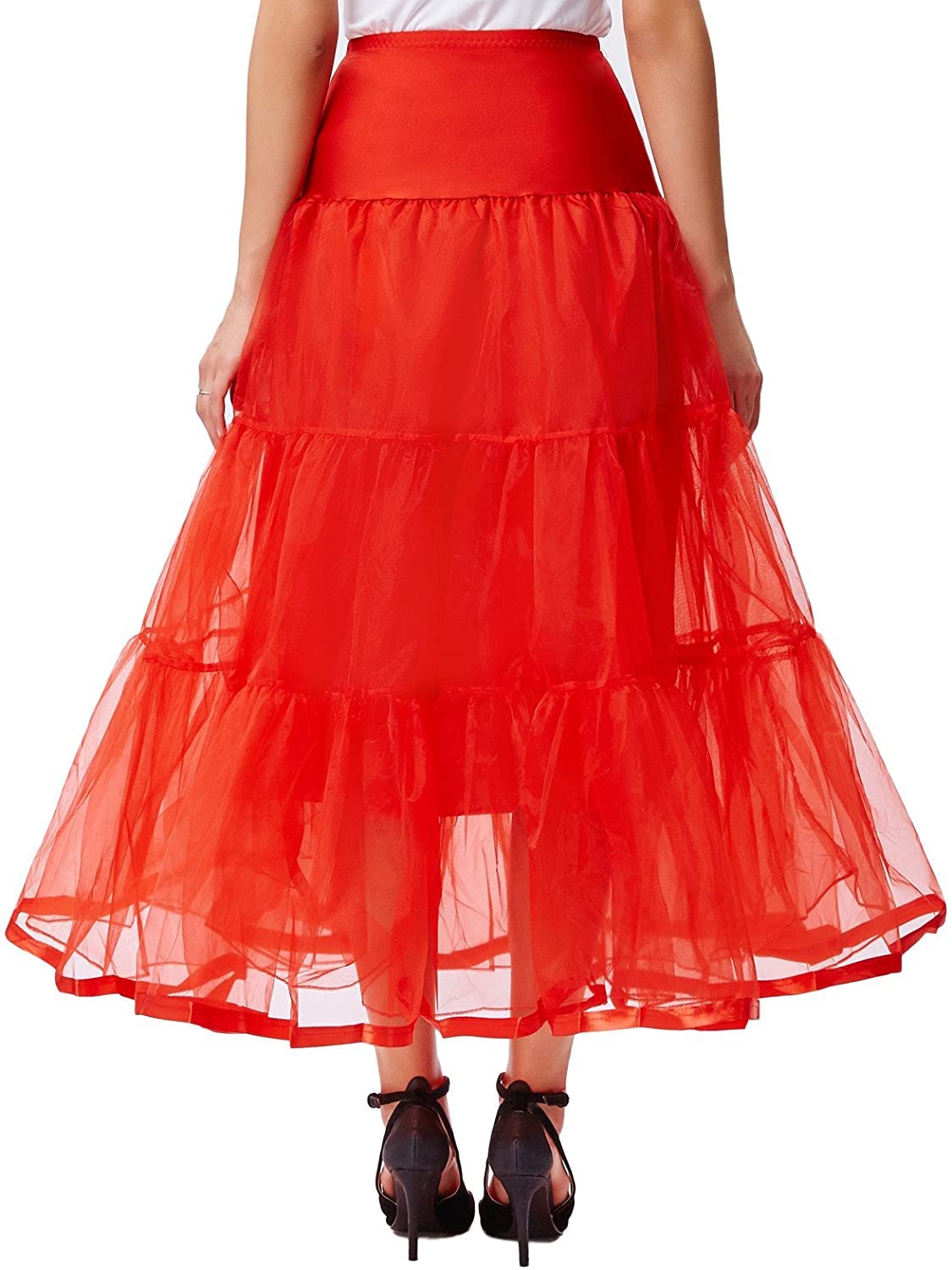 Red Cancan Petticoat for Women - Fluffy Underskirt - Image 5