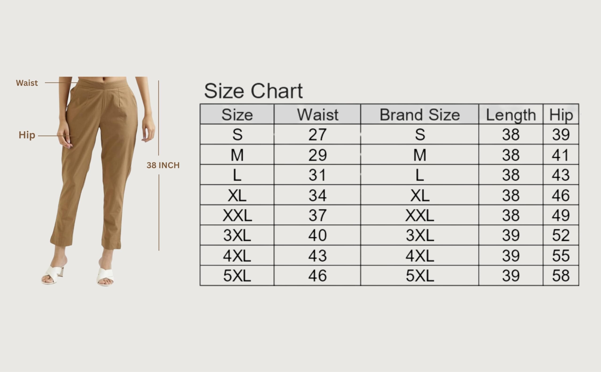 D K W Women's Cotton Trouser Pant - Image 5