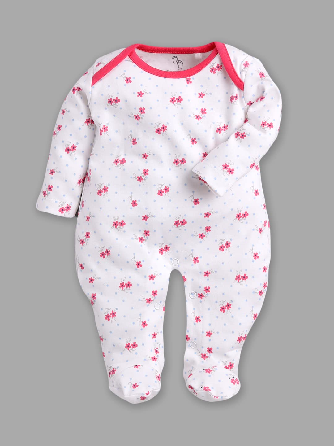 Baby Romper Set for Boys & Girls - Cotton Fushia - Image 3