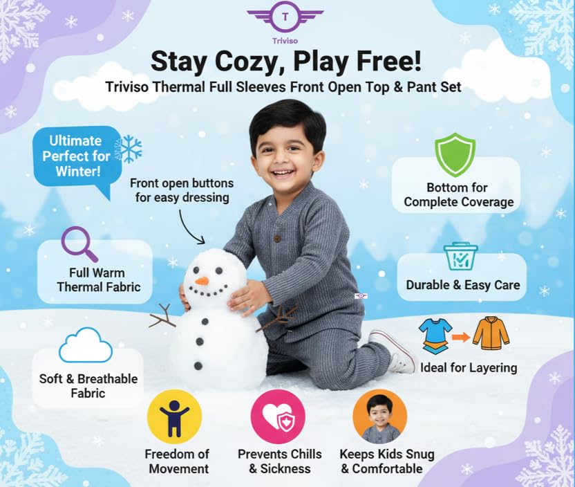 Triviso Kids Thermal Suit - Multicolour - Image 5