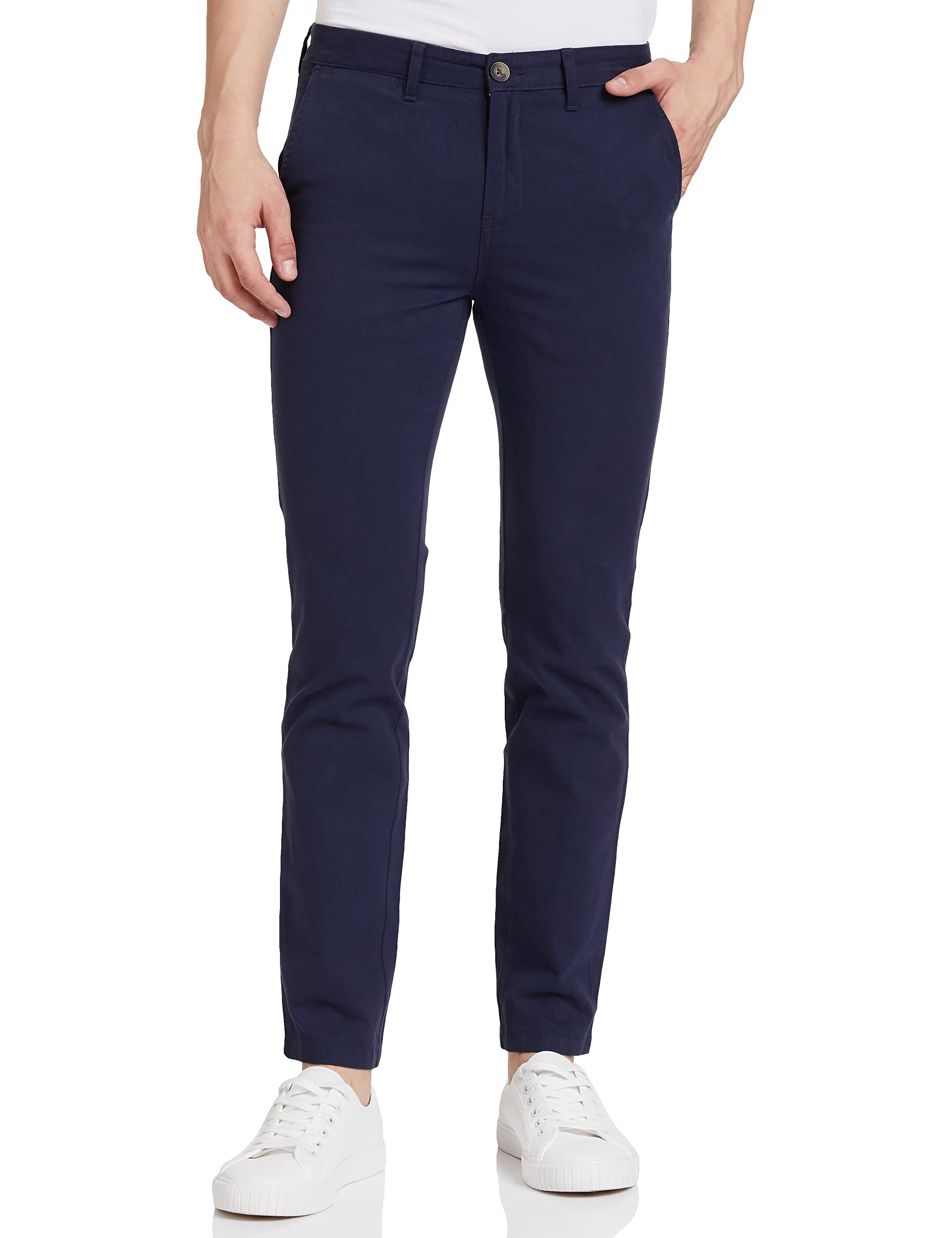 Symbol Men's Navy Cotton Trousers