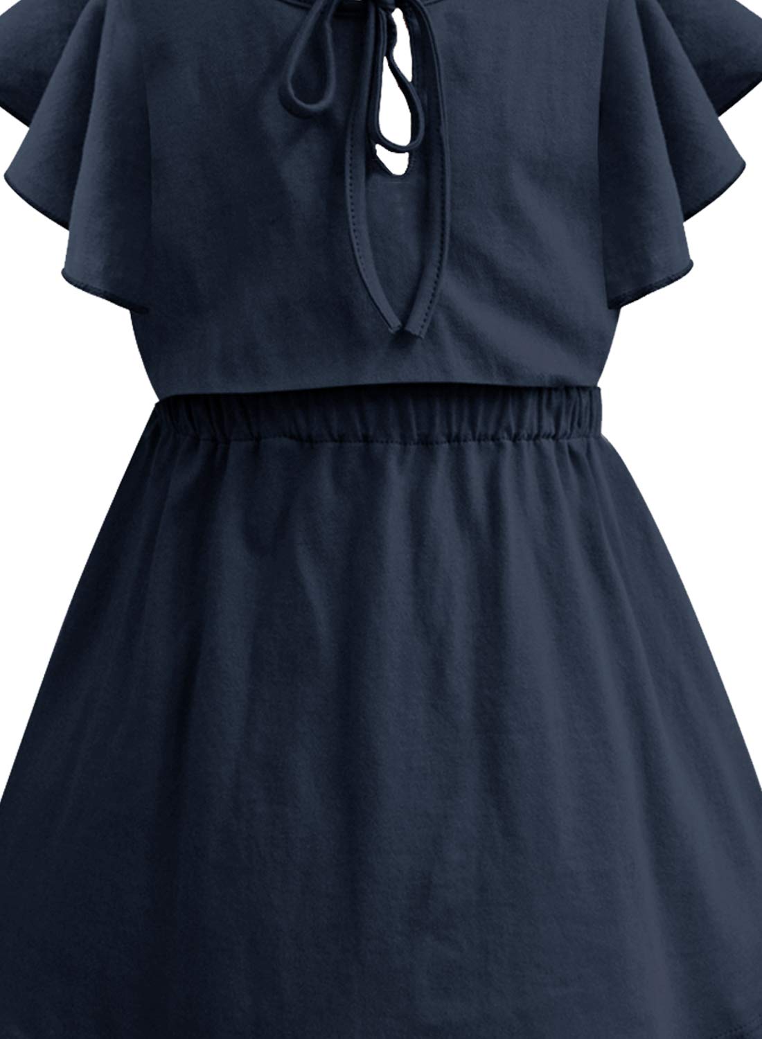 A.T.U.N. Cotton Skater Casual Dress - Navy - Image 3