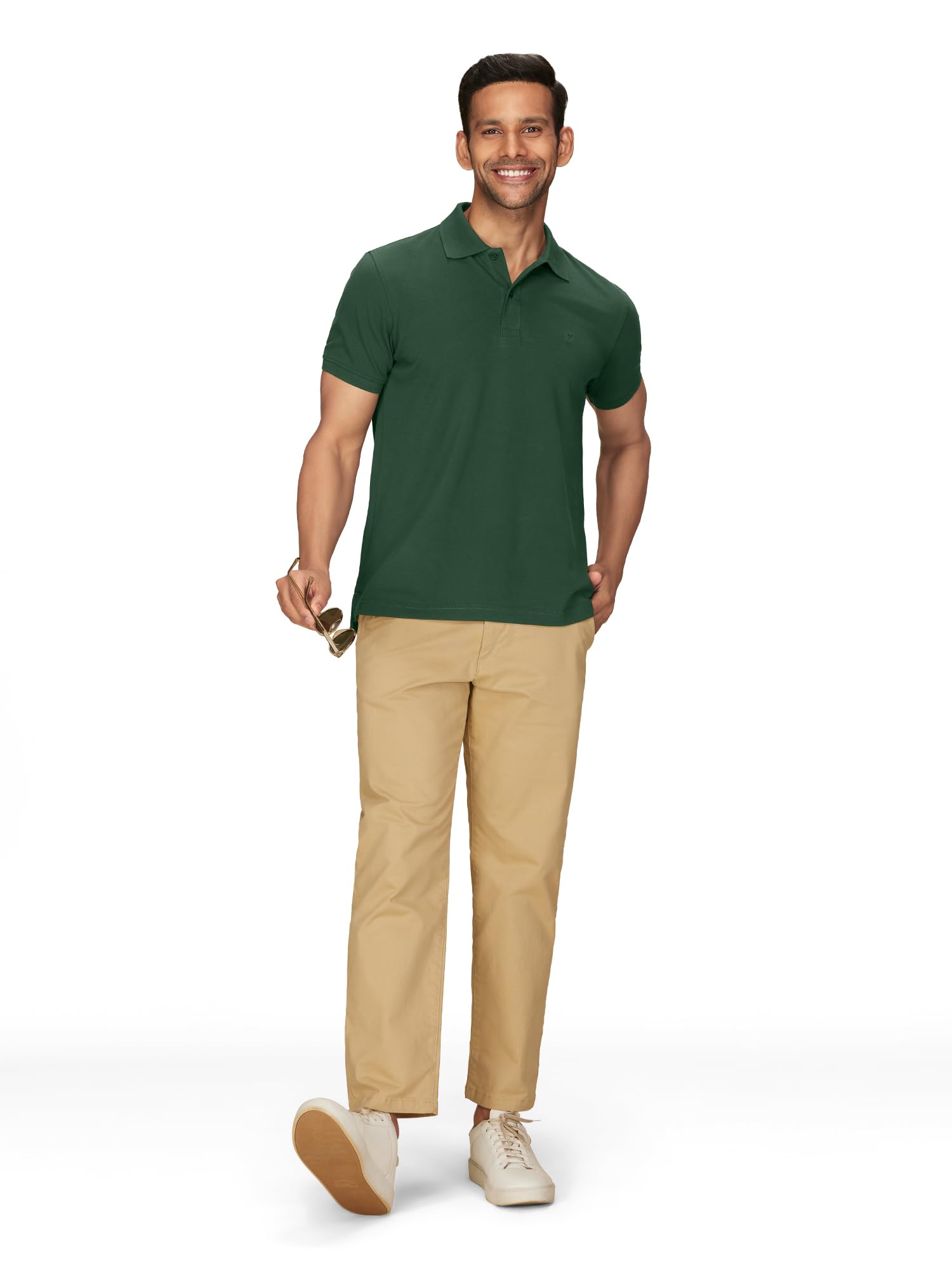 XYXX Men's Cotton Polo Tshirt - Oak - Image 5