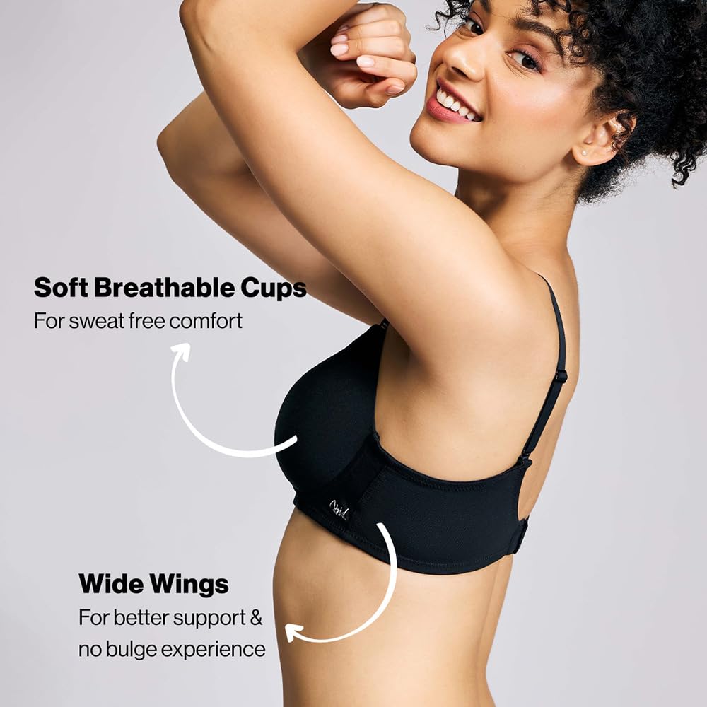 NYKD Cotton T-Shirt Bra for Women - Image 3