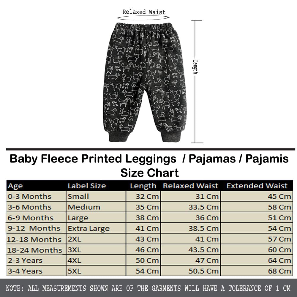 CLAP Unisex Baby Fleece Leggings - Multicolour - Image 2