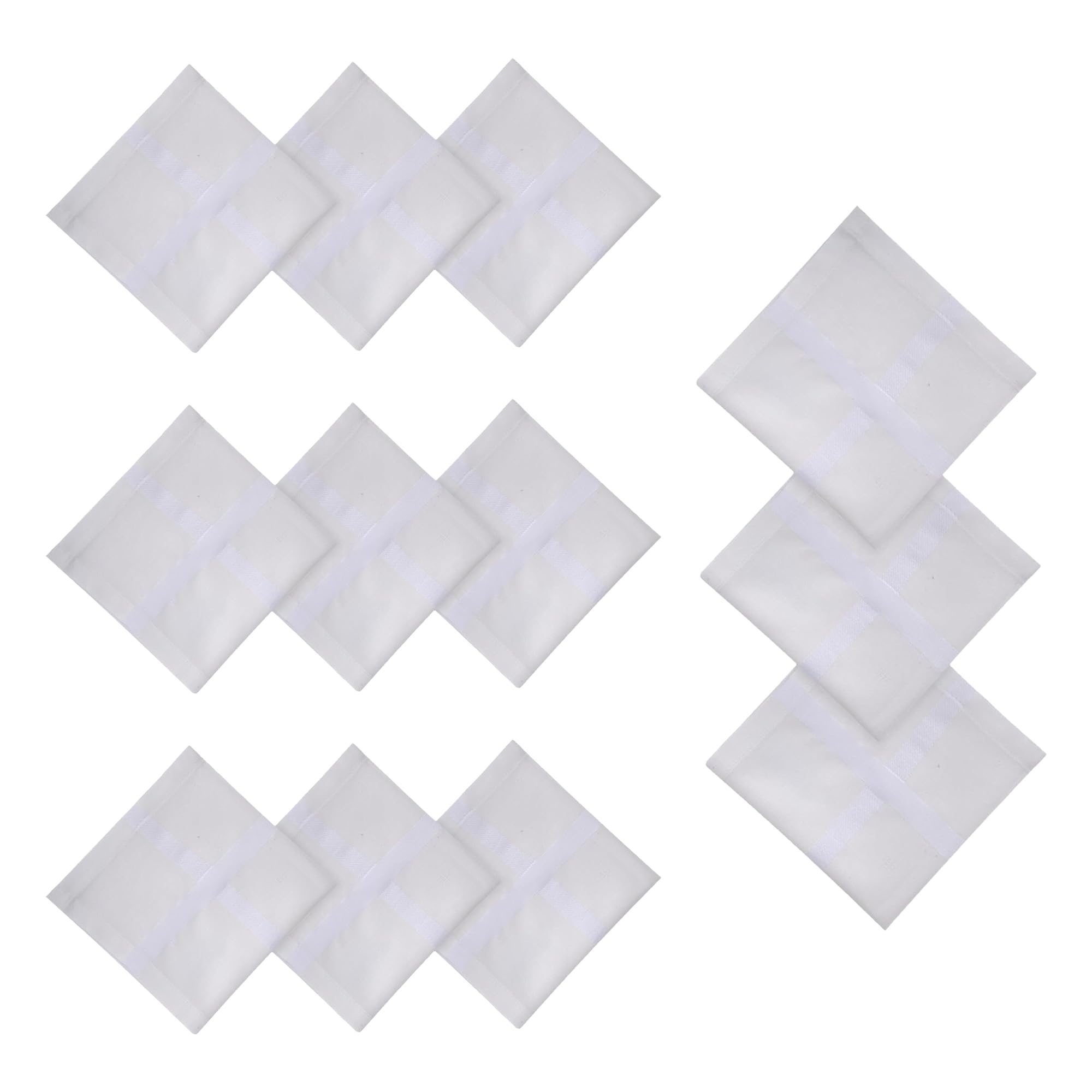 Men's Handkerchief - White Cotton
