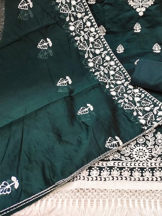 Sidhidata Women's Salwar Suit with Chanderi Dupatta - Image 3