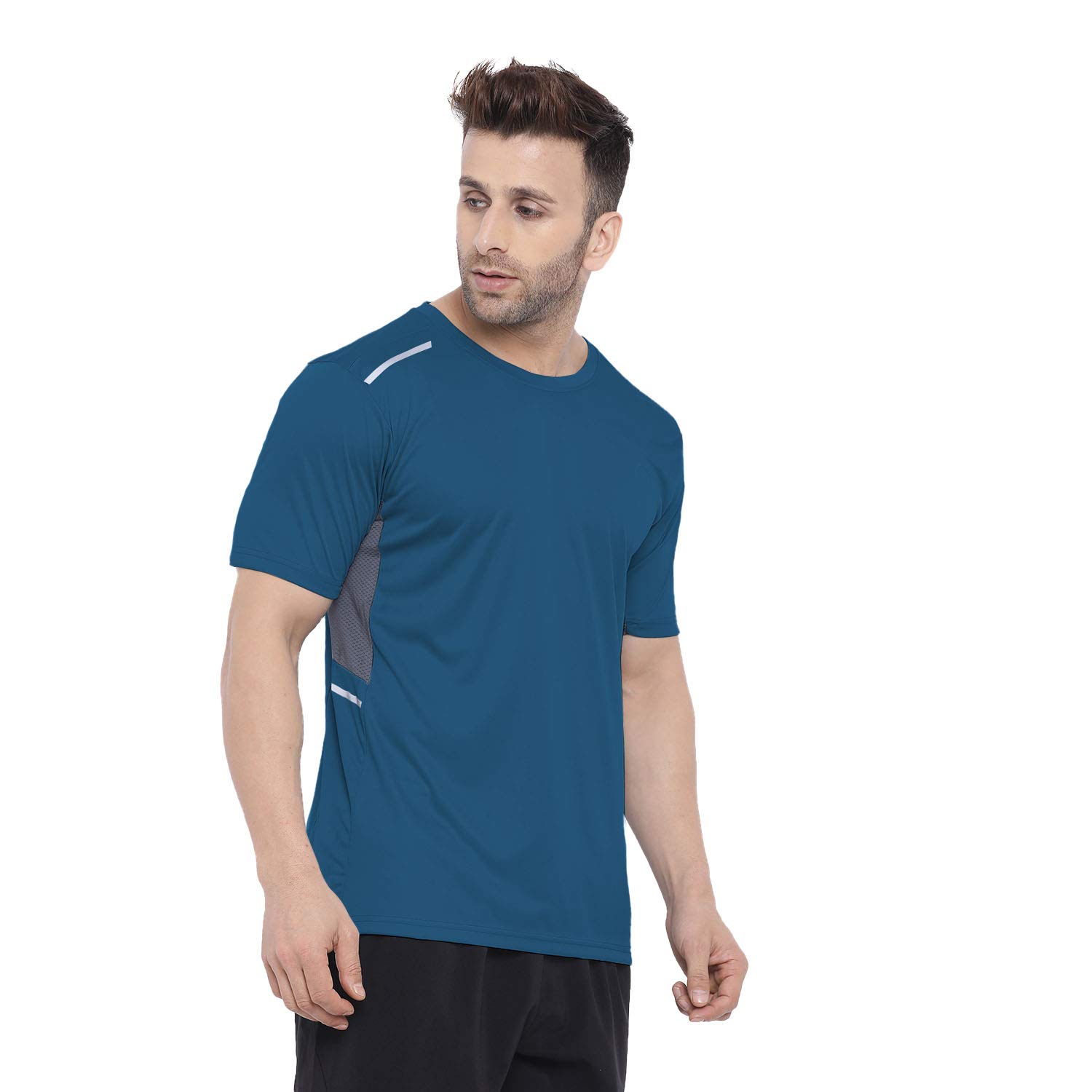 CHKOKKO Men Polyester Sports T-Shirt - Image 5