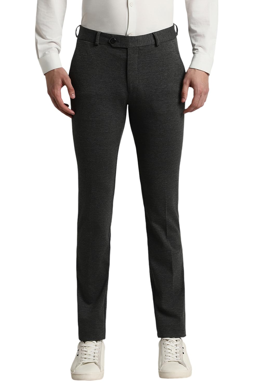 Peter England Men's Mid Rise Formal Trouser