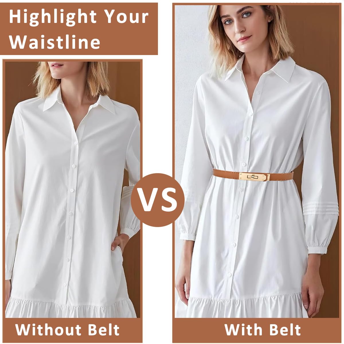 PALAY Waist Belt for Women - PU Leather - Image 5