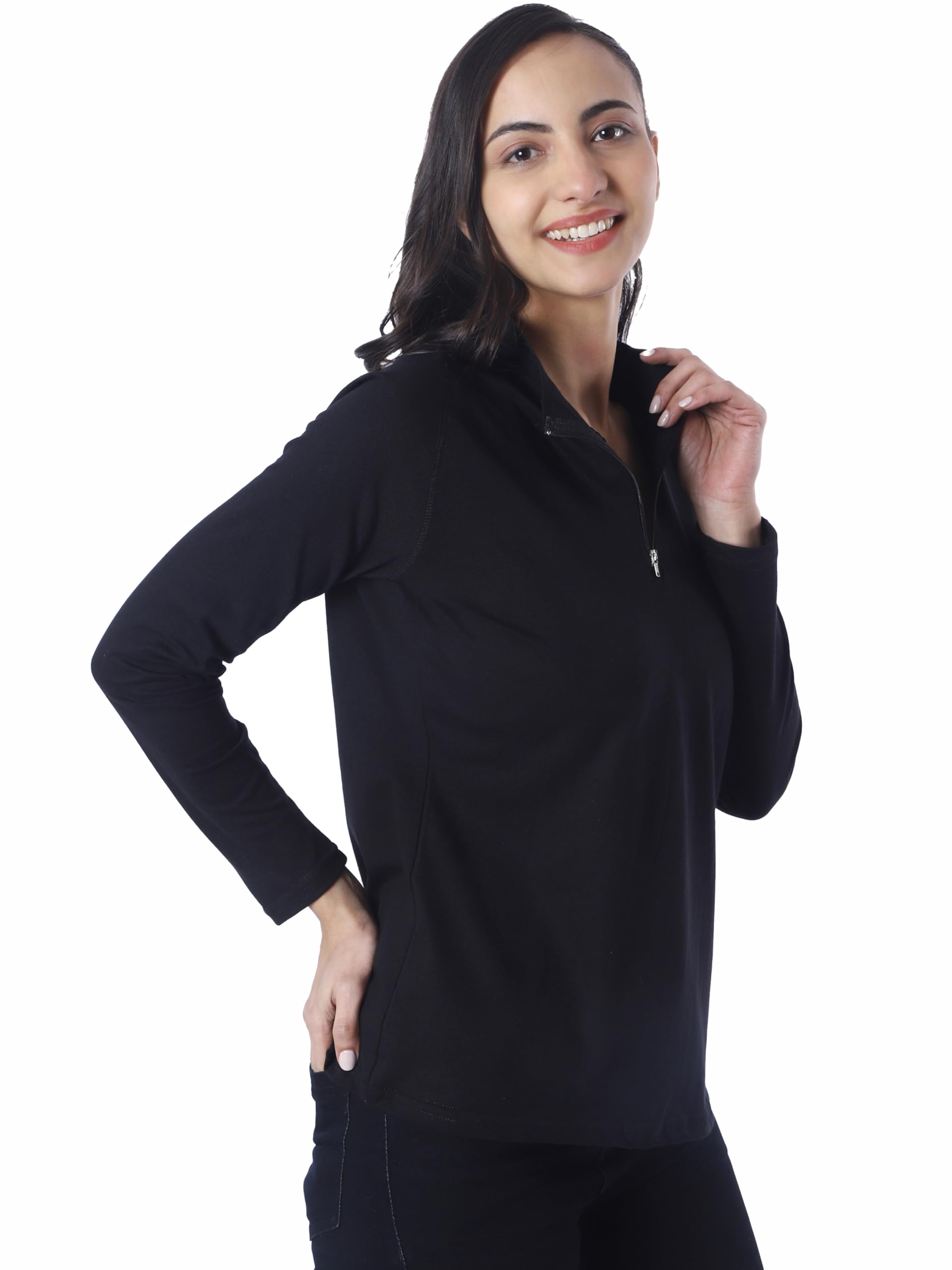 London Hills Women's T-Shirt - Black Cotton Blend - Image 3