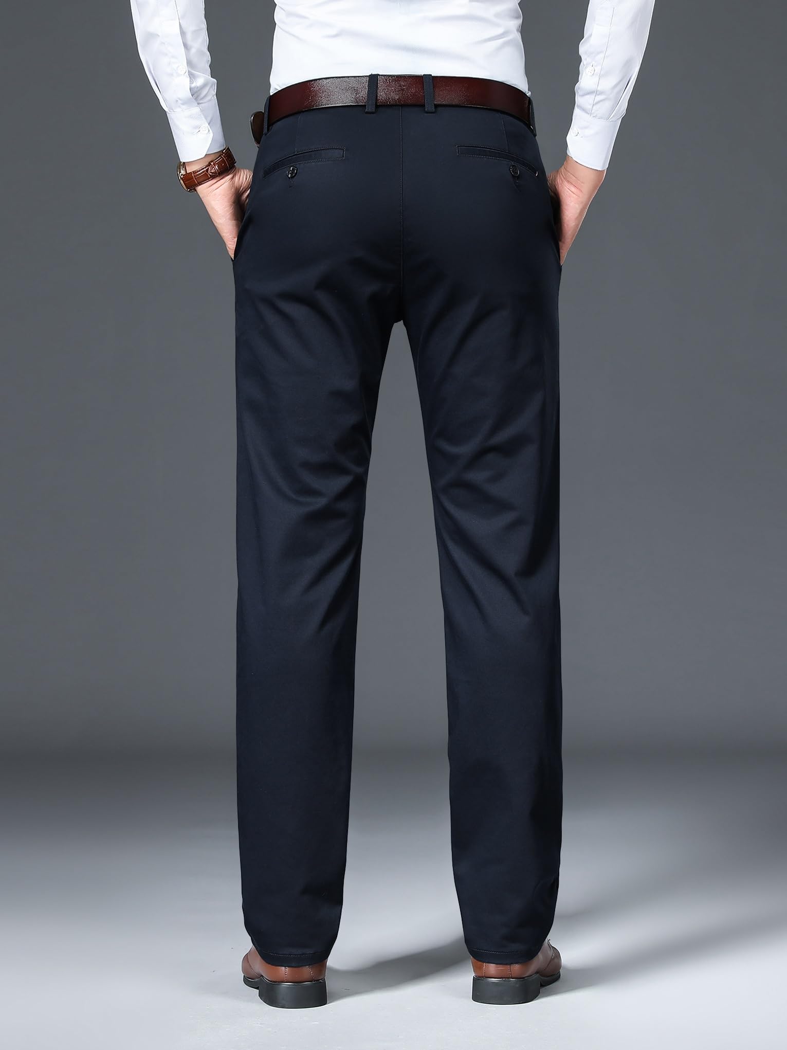 AVANOVA Men's Stretch Dress Pants - Navy - Image 2