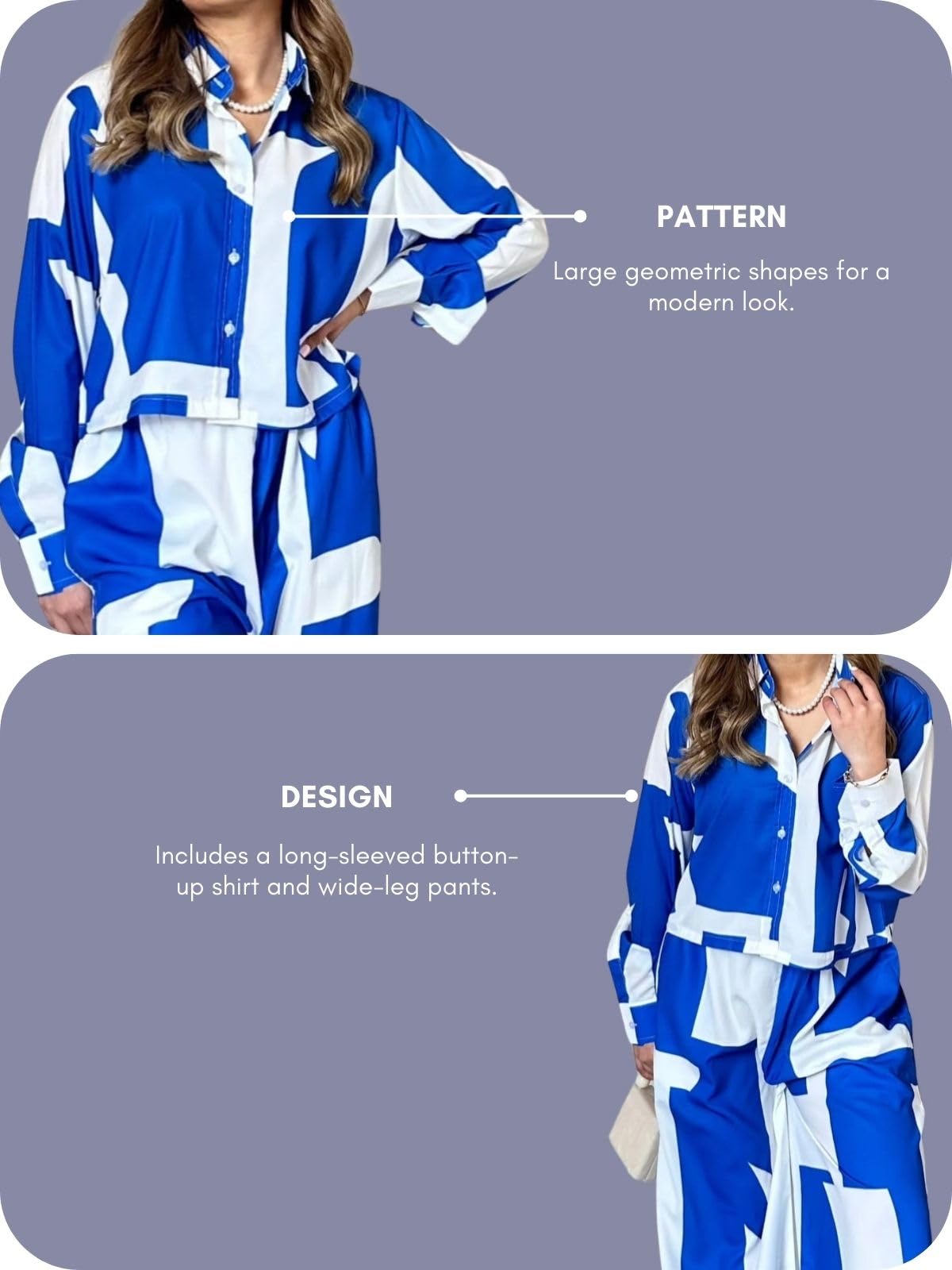 GRECIILOOKS Women's Co-ord Set - Blue - Image 5