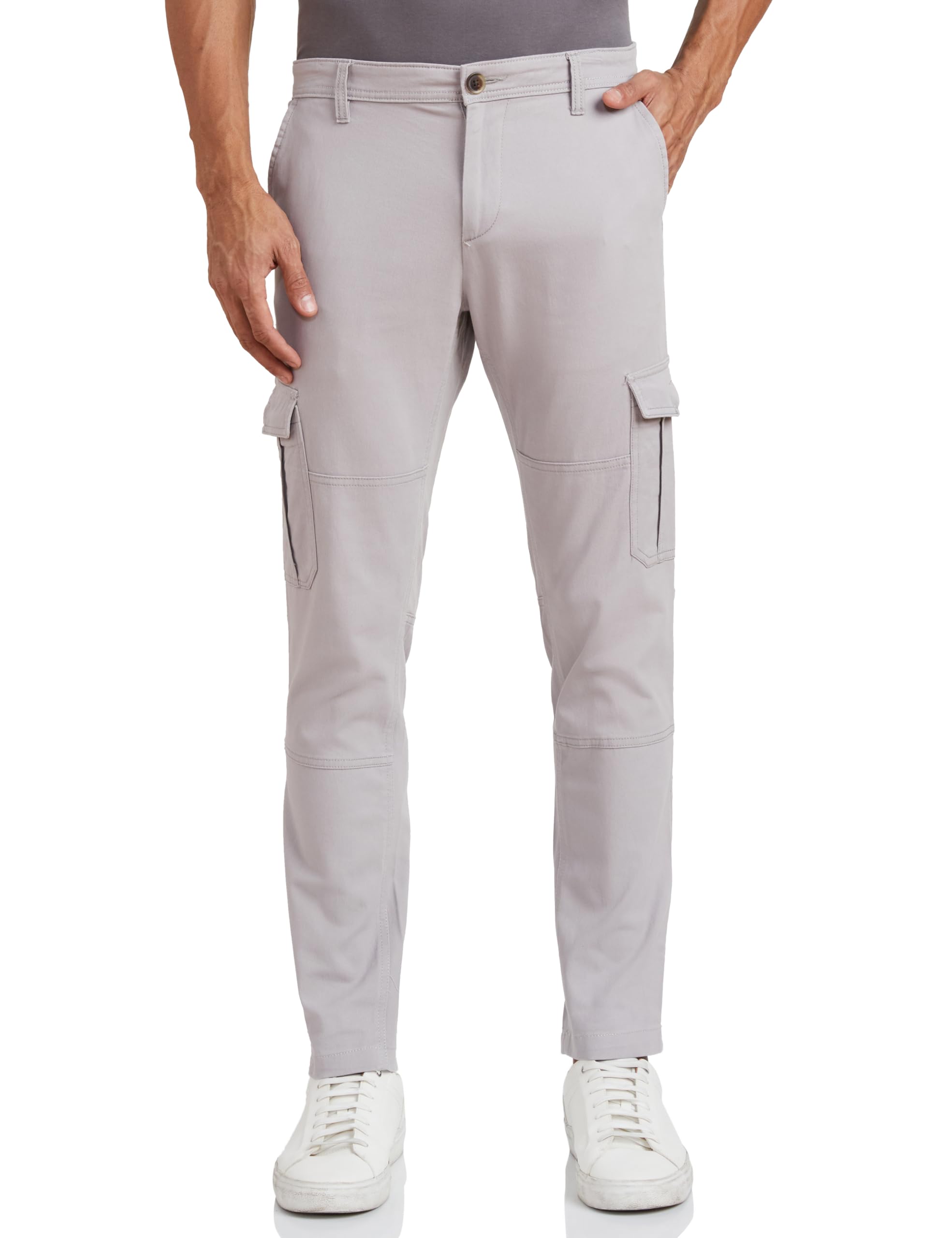 Symbol Men Stretchable Low Rise Cargo Pants