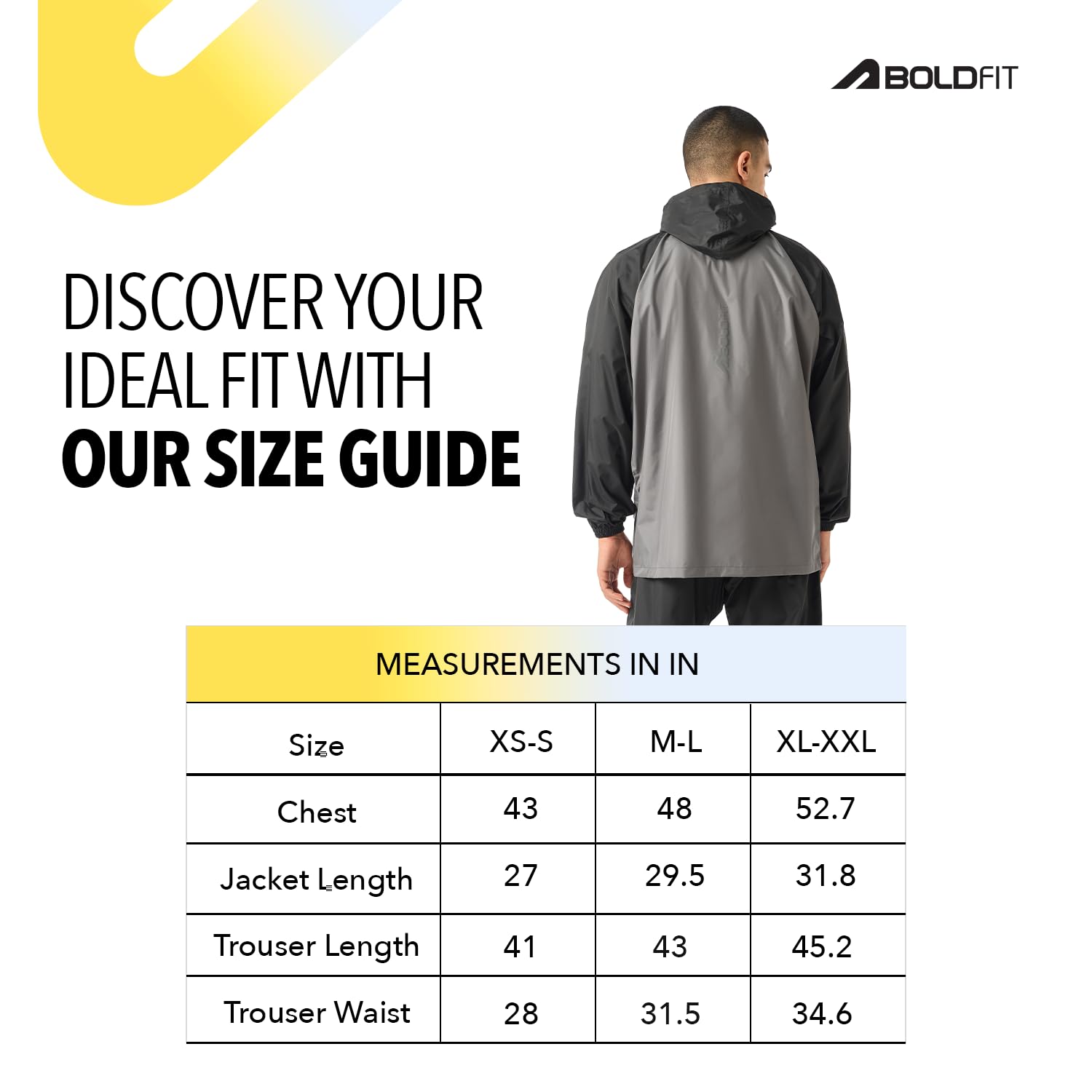 Boldfit Rain Coat for Men and Women - Waterproof Grey - Image 3