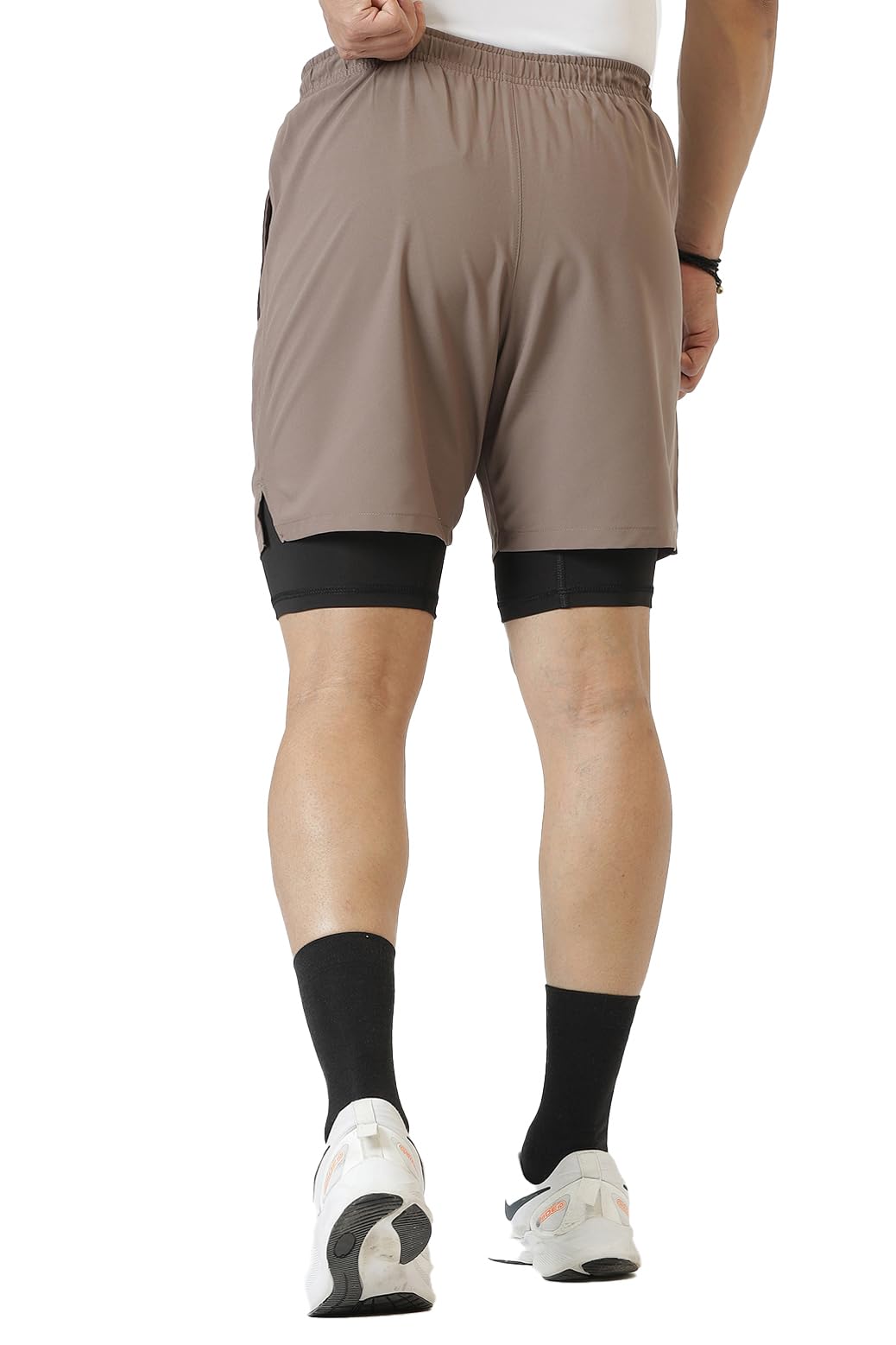 FUAARK Men's Sports Shorts - Dusk Brown - Image 2