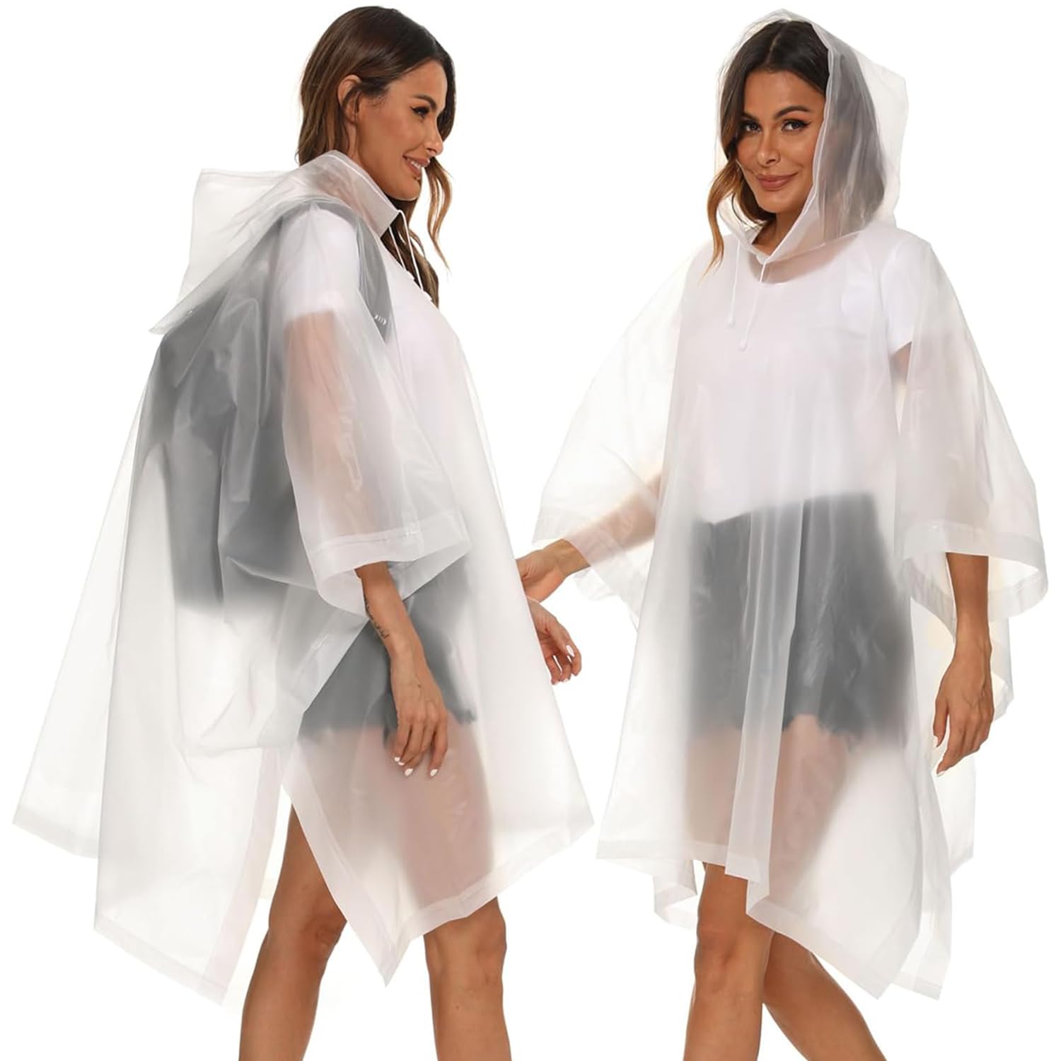 HACER Transparent Poncho Raincoat for Women Men - Image 4
