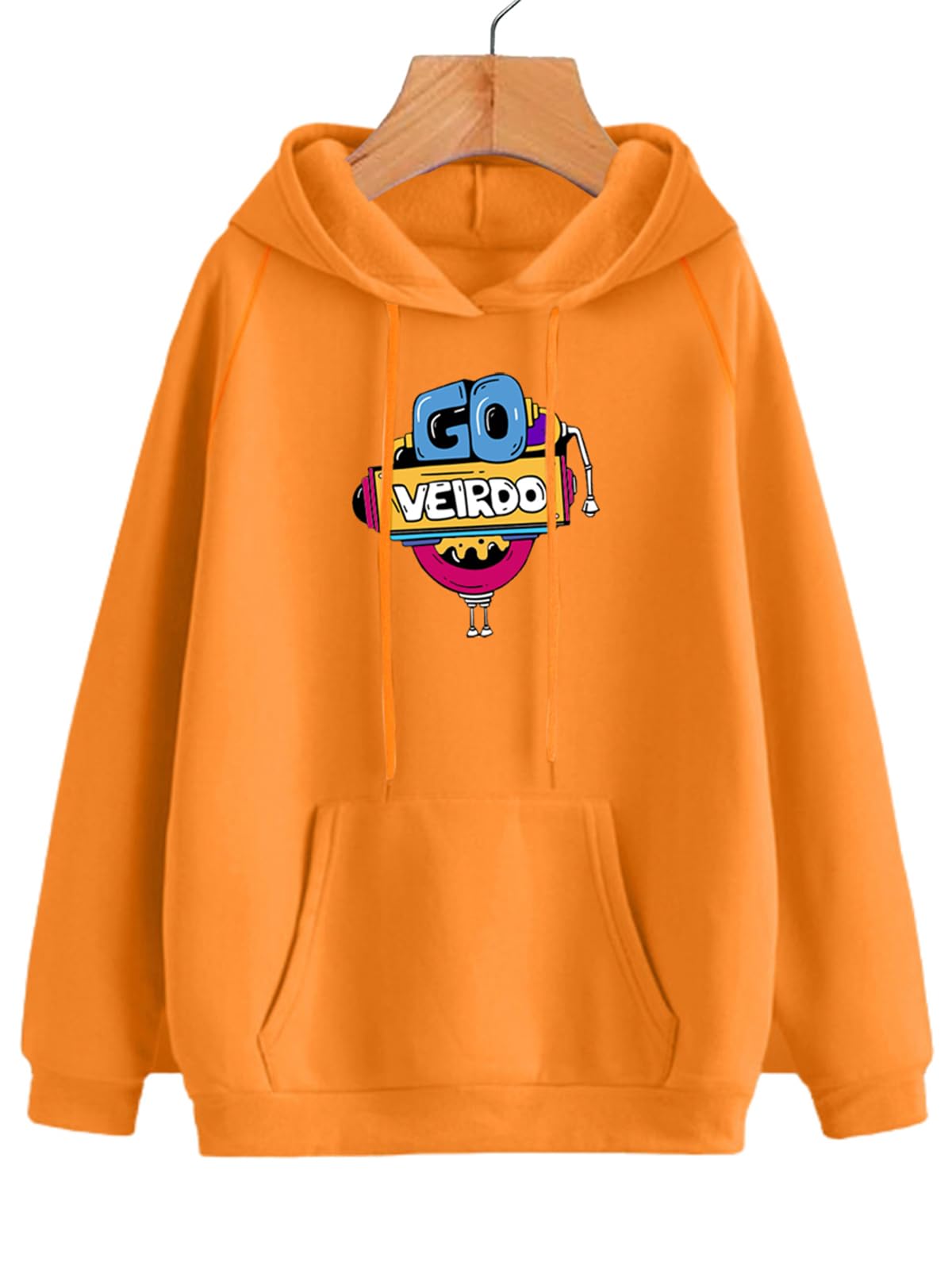 Veirdo Cotton Fleece Hooded Sweatshirt for Men - Image 2