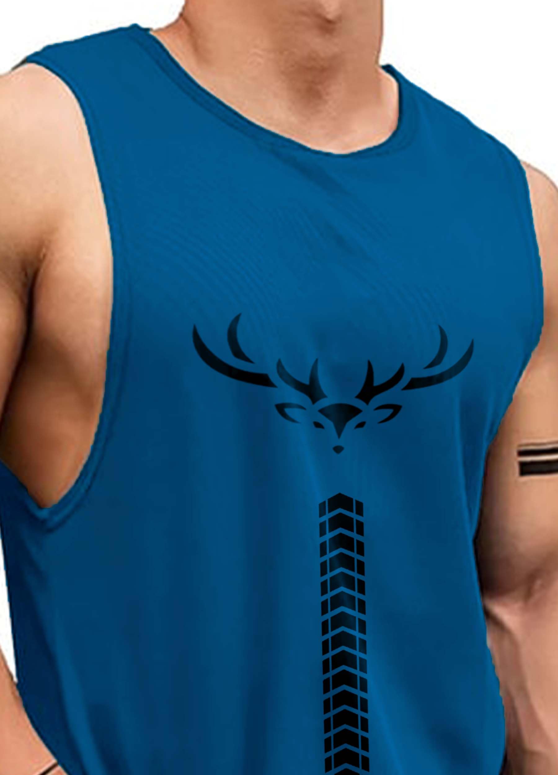 AUSK Men's Teal Sleeveless Vest - Image 3