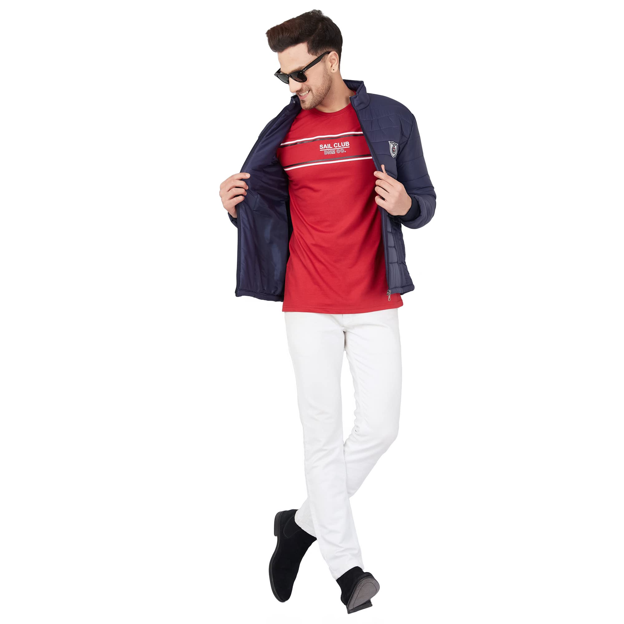 Ben Martin Navy Blue Bomber Jacket for Men - Image 5