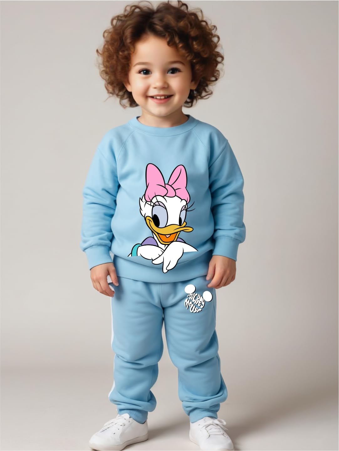 MiniCult Kids Cotton Coord Set - Daisy Mickey Print - Image 5