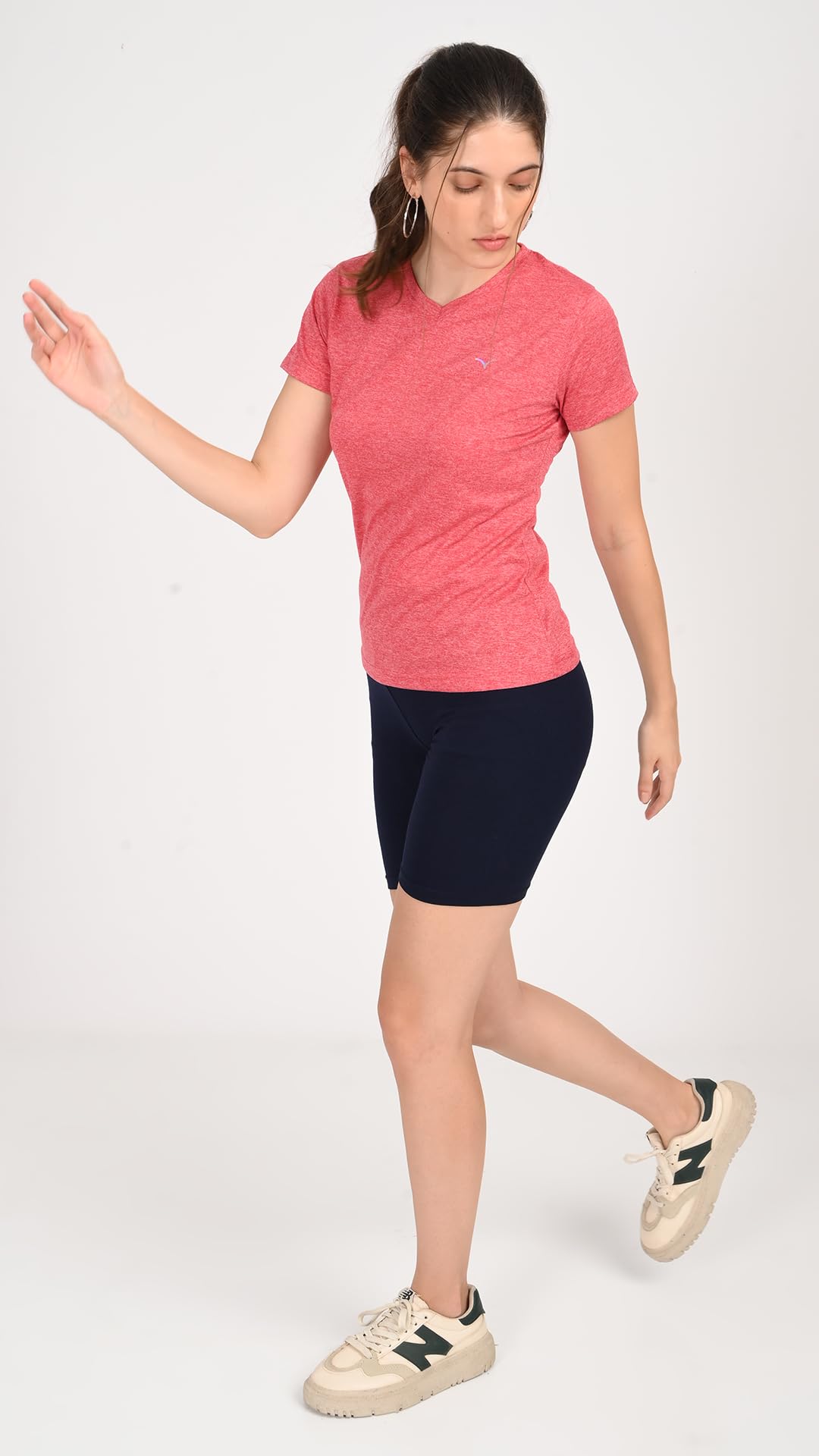 COPPERSMITH Women's Solid Quick Dry Sports Active Wear - V Neck - Image 4