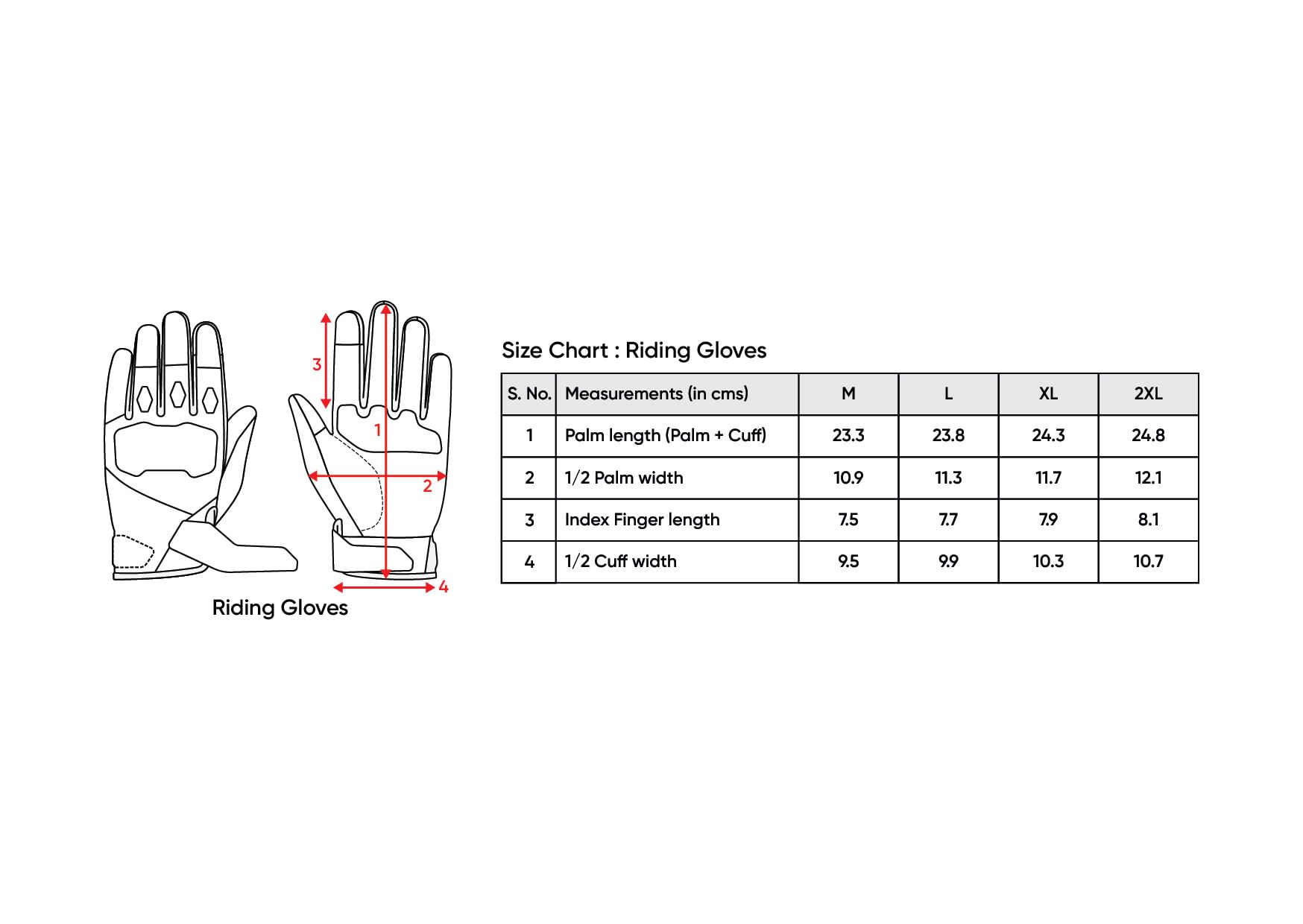 TVS Racing Street Riding Gloves for Men - Carbon Protected - Image 5
