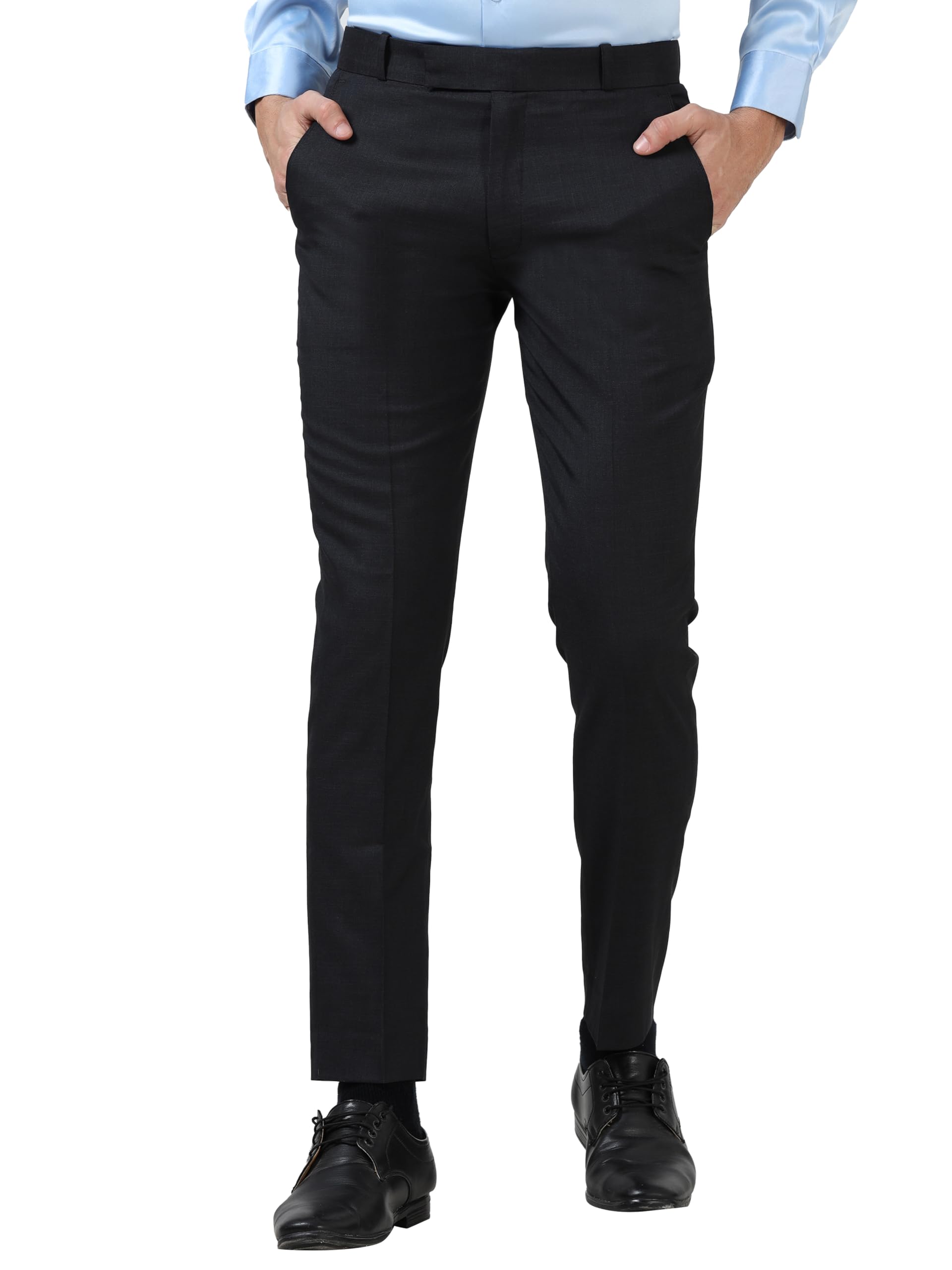 McHenry Men's Wrinkle Free Formal Trousers - Dark Blue