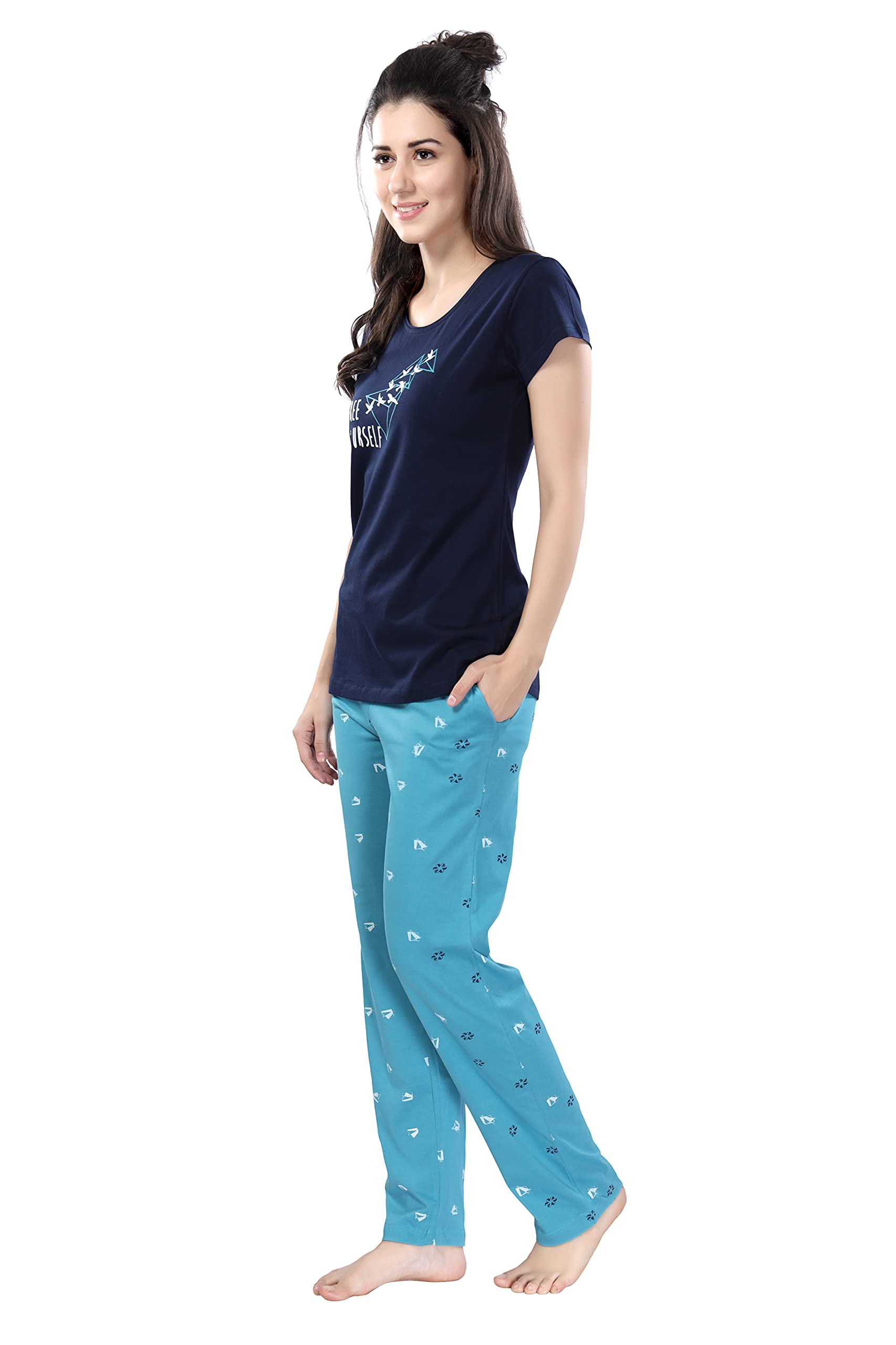 DZZO Cotton Night Suit for Women - Image 2
