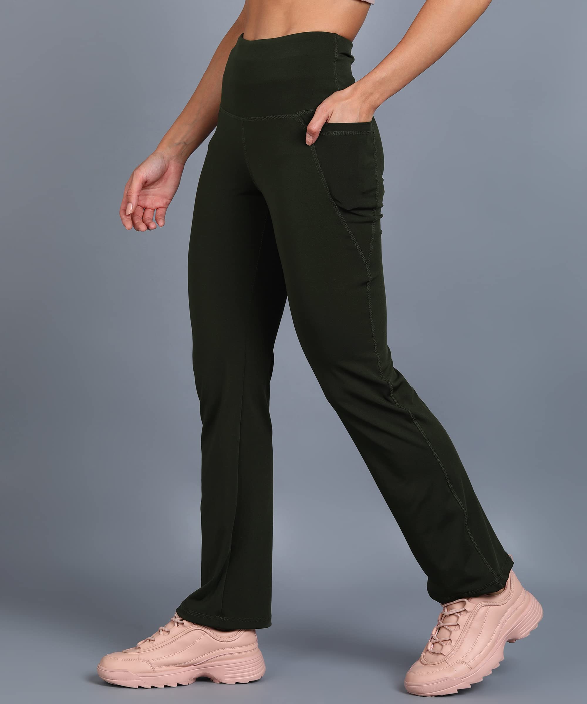 Rock Paper Scissors High Waist Flared Leggings - Image 4