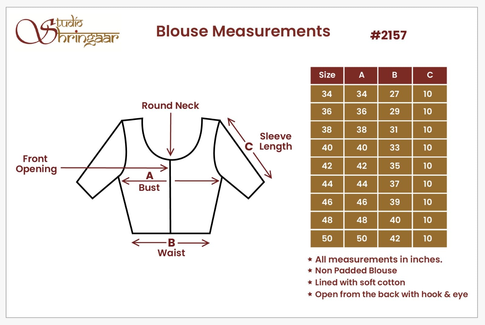 Studio Shringaar Women's Brocade Saree Blouse - Purple - Image 5