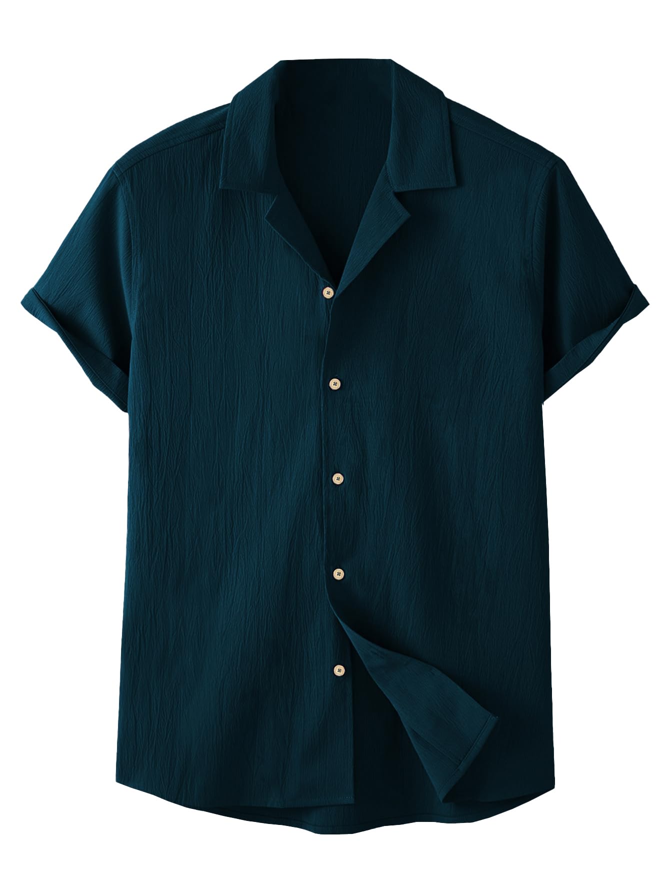 TAGDO Men's Teal Casual Shirt