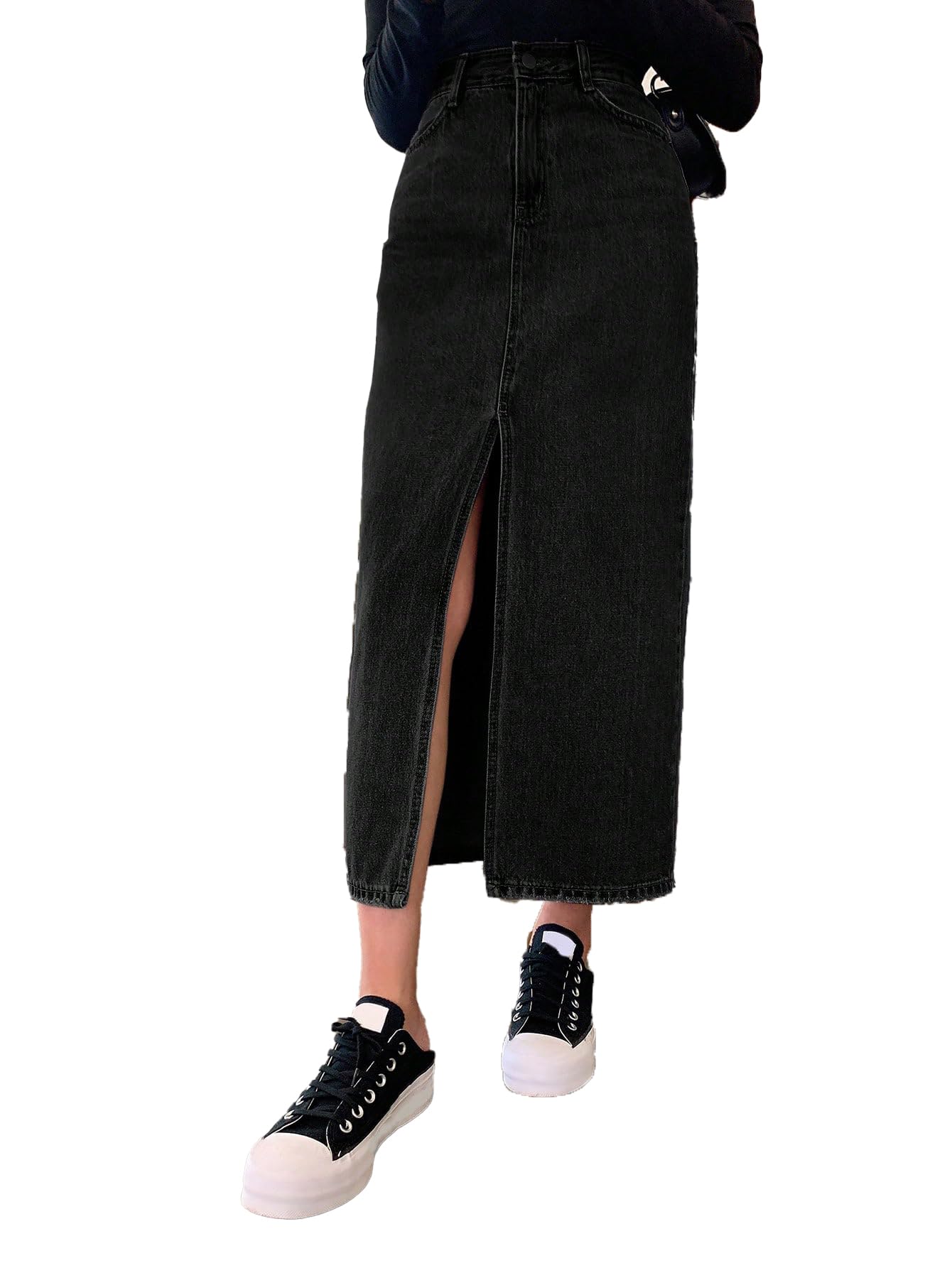 KOTTY Rust Solid Western Skirt for Women