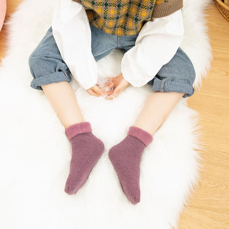 Kids Soft Warm Colorful Ankle Socks - Image 5