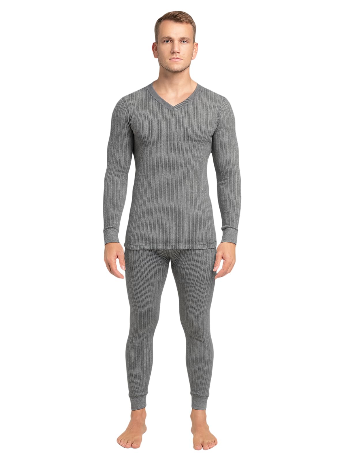 Lux Cozi Men Thermal Set - Charcoal