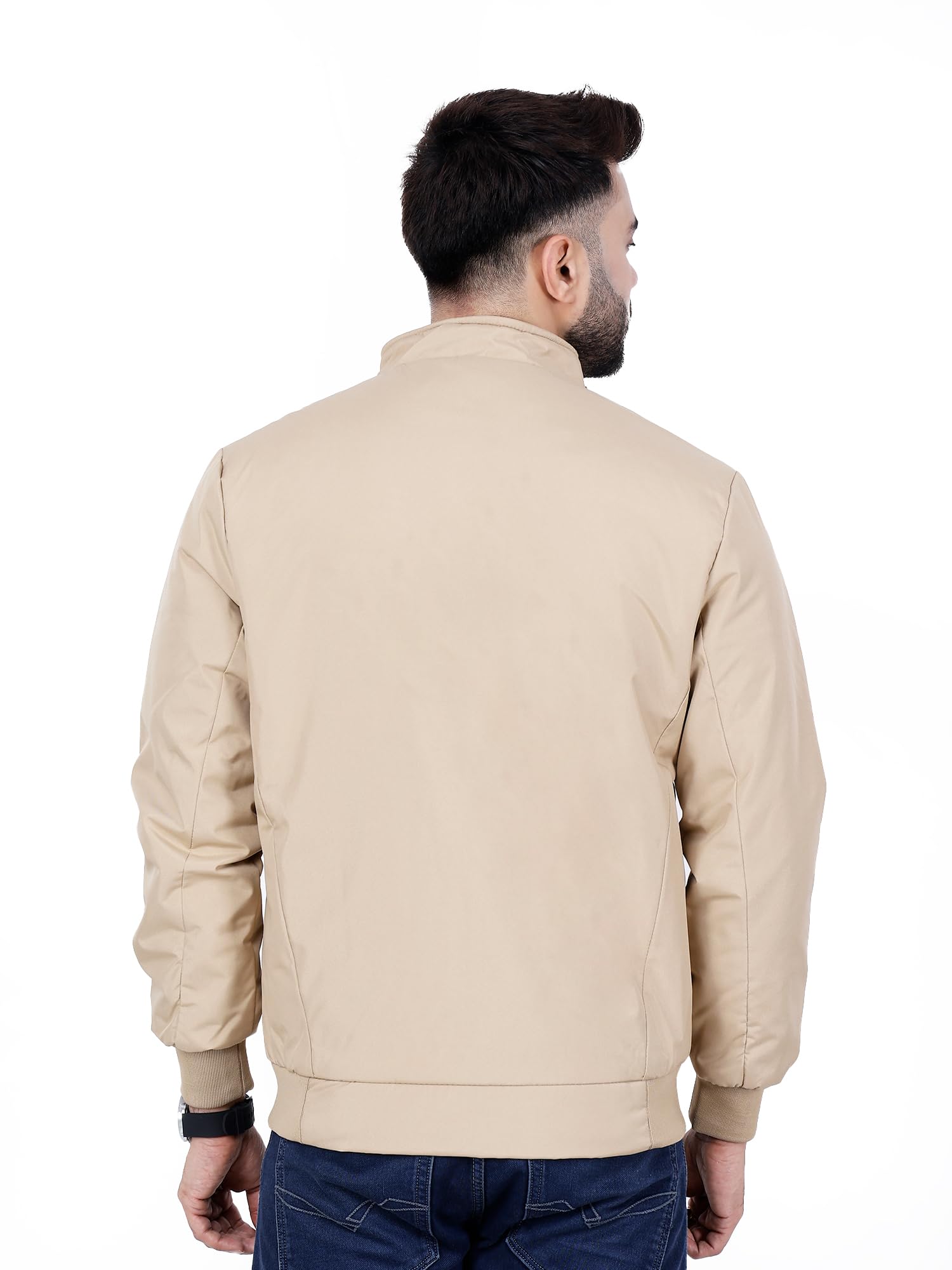 Dolllar Men Casual Zipper Bomber Jacket - Image 4