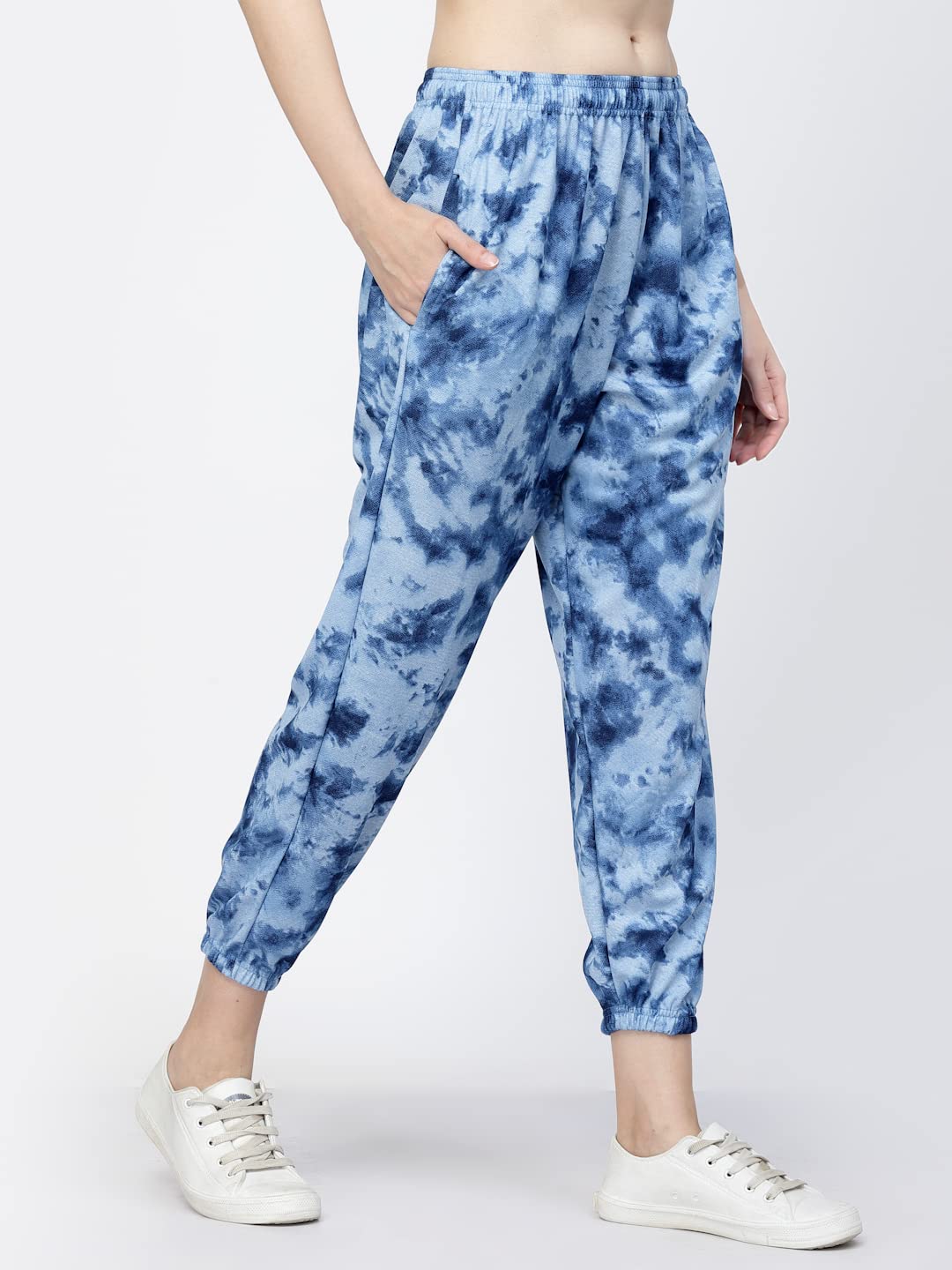 UZARUS Women's Printed Pyjamas Lounge Pants - Blue - Image 3