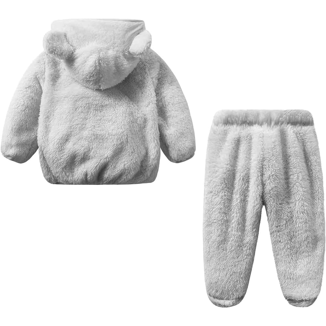GarbGlide Baby Teddy Bear Fleece Hoodie and Leggings - Image 2