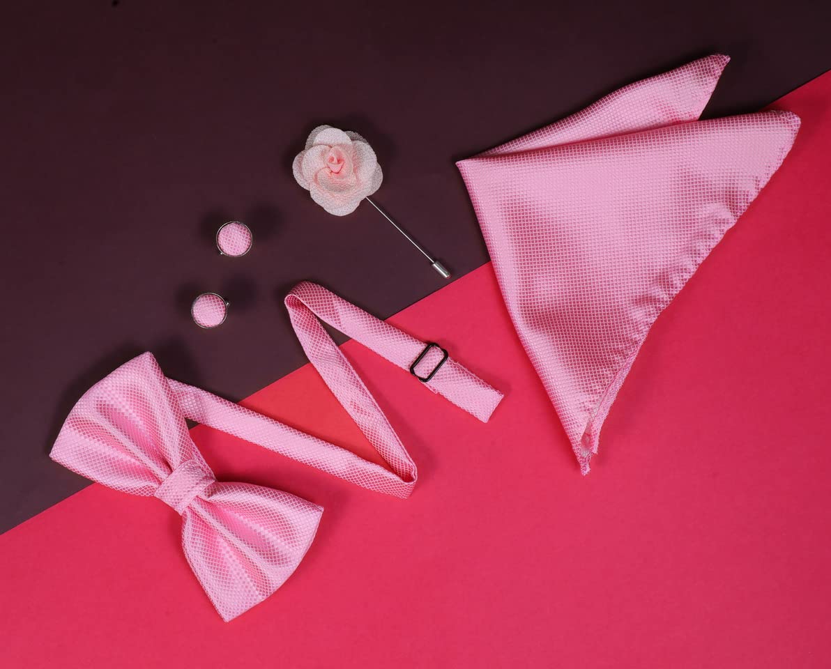 KRAWATTE Men Bow Tie - Pink - Image 3