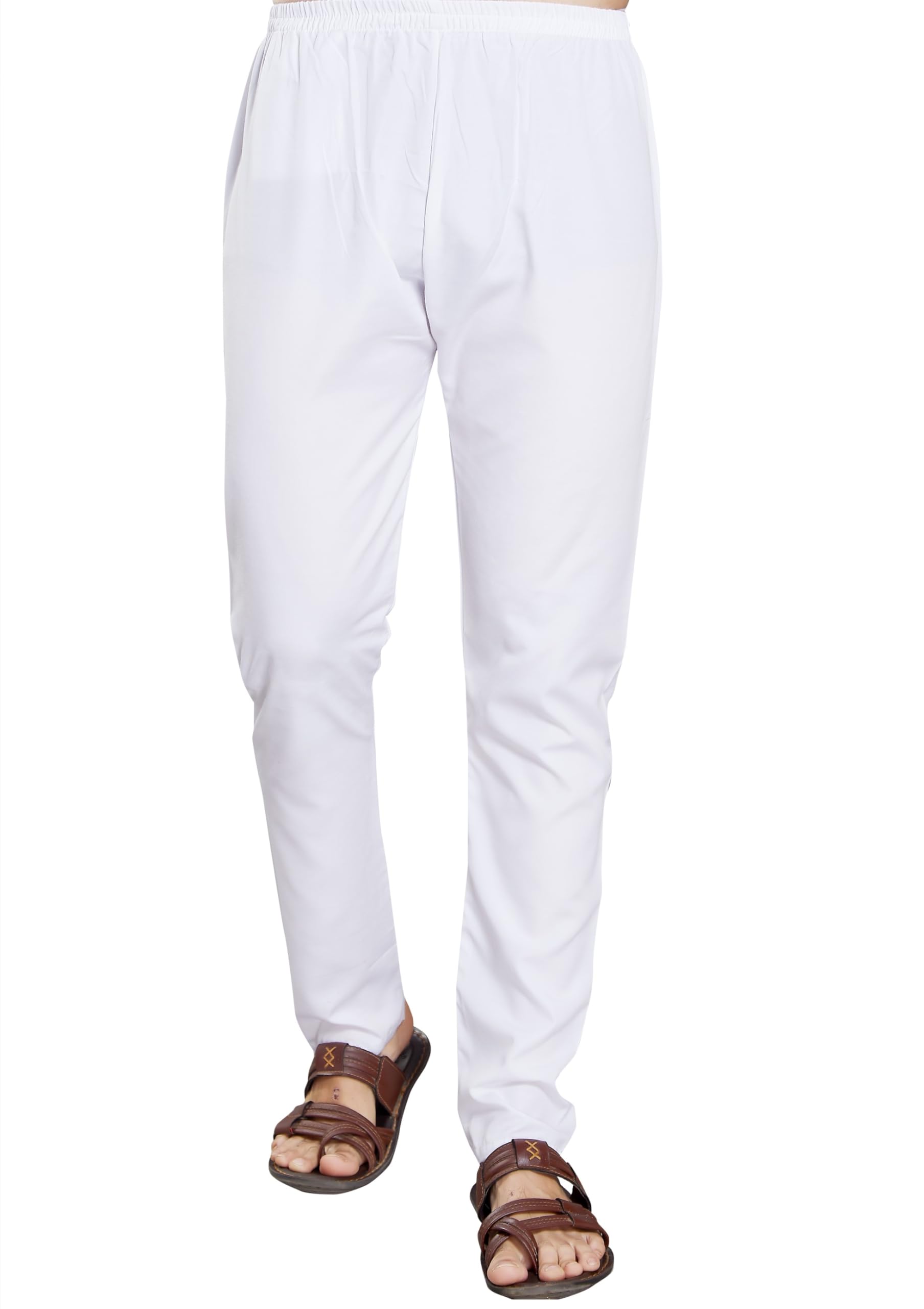 DIVISIVE Men's White Cotton Pyjama