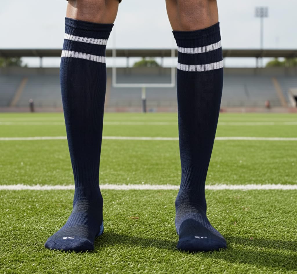 RC ROYAL CLASS Football Socks - Navy Blue Unisex - Image 3