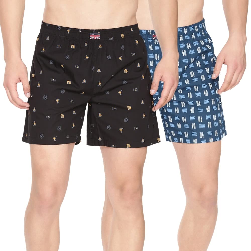 Pepe Jeans Men's Printed Cotton Boxers