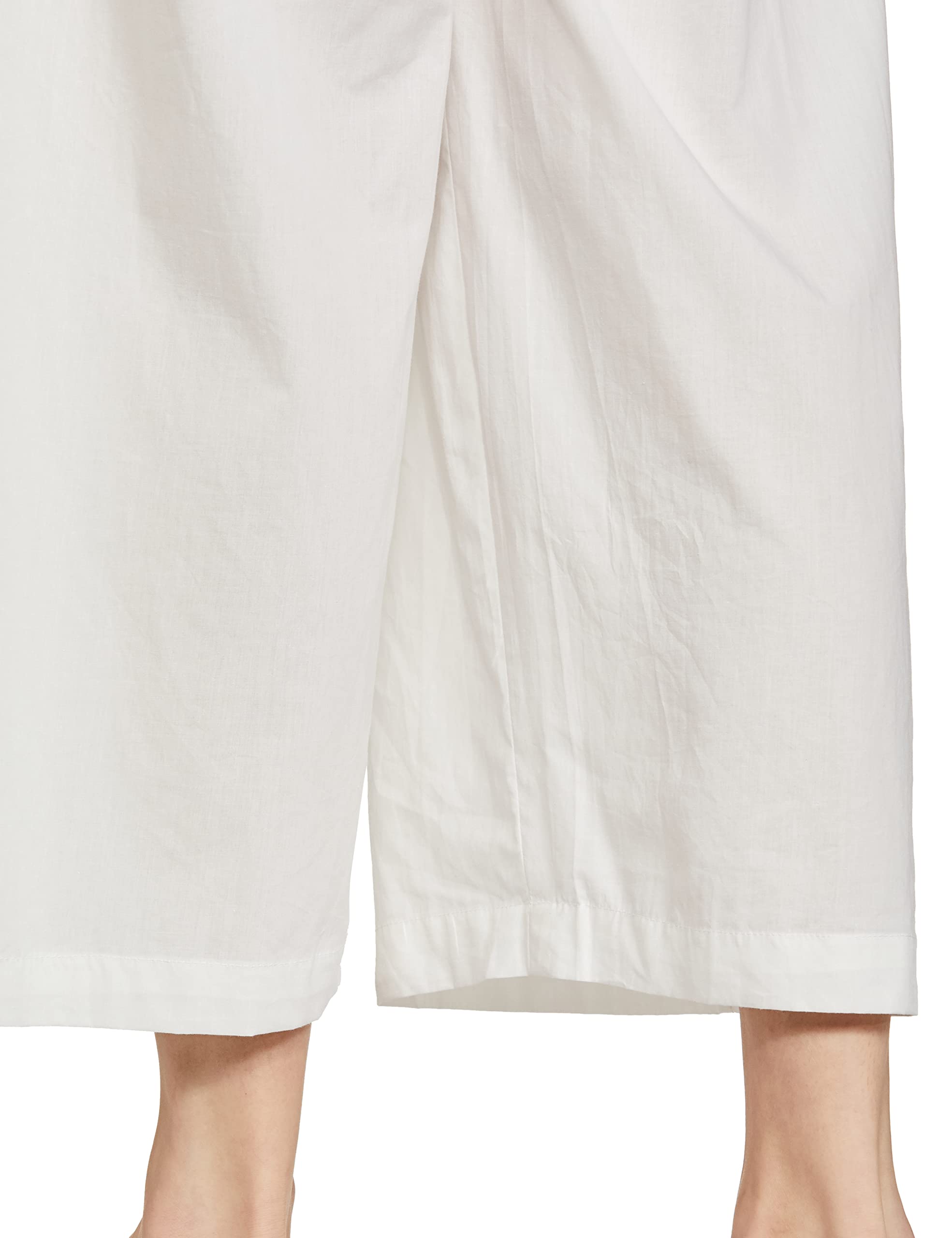 Myx Women's Cotton Palazzo Pants - White - Image 5